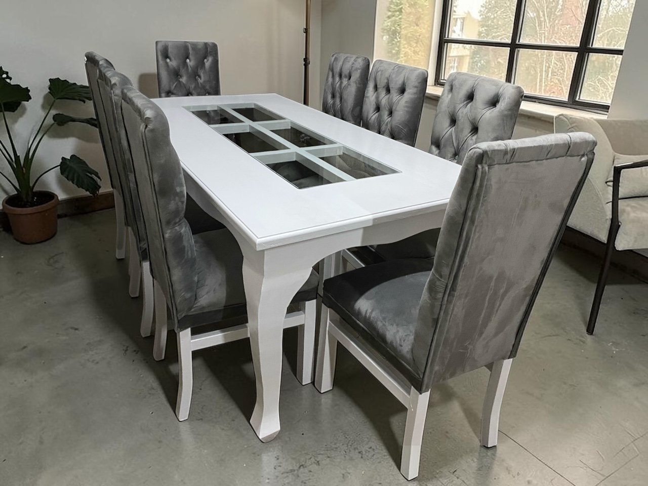 Comedor Capitoné Blanco - foto 2