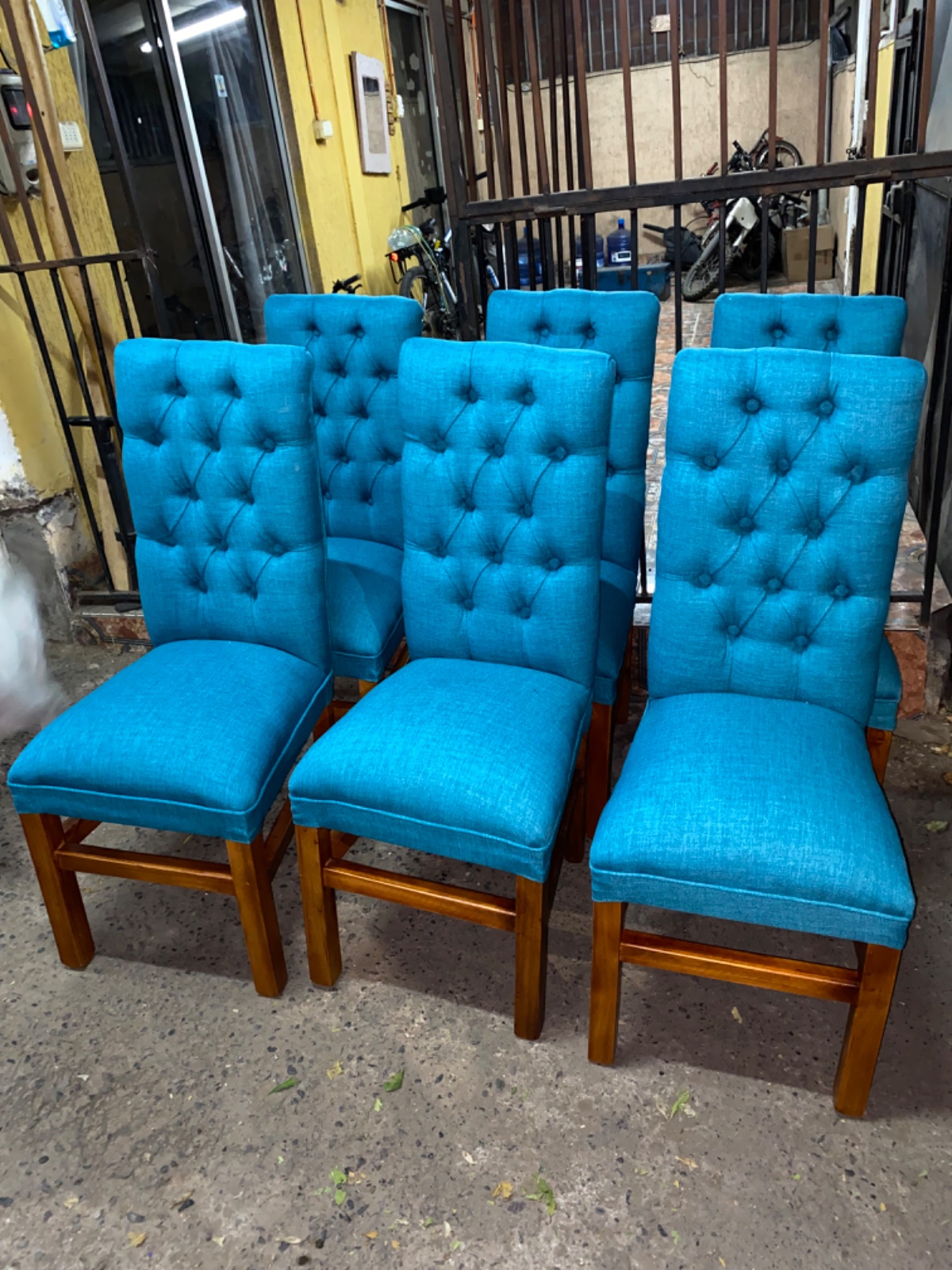Silla capitones de 12 botones