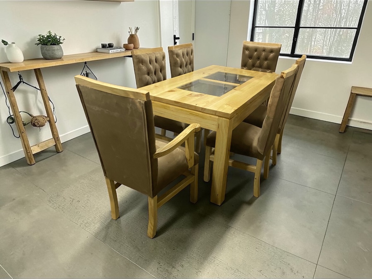 Comedor 6 sillas capitone/comensales