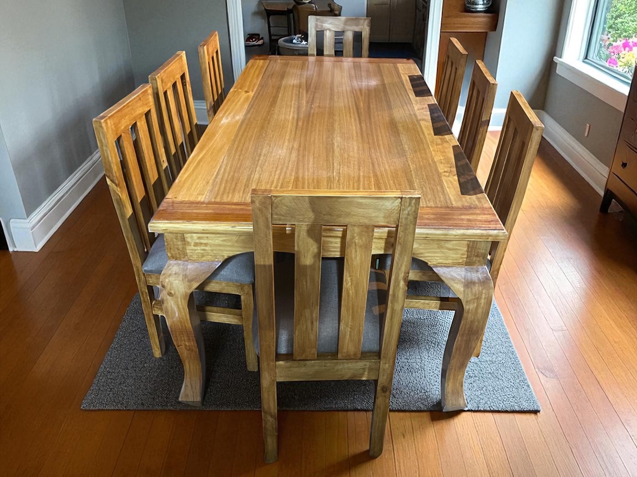 Comedor 8 sillas madera,placa - foto 3