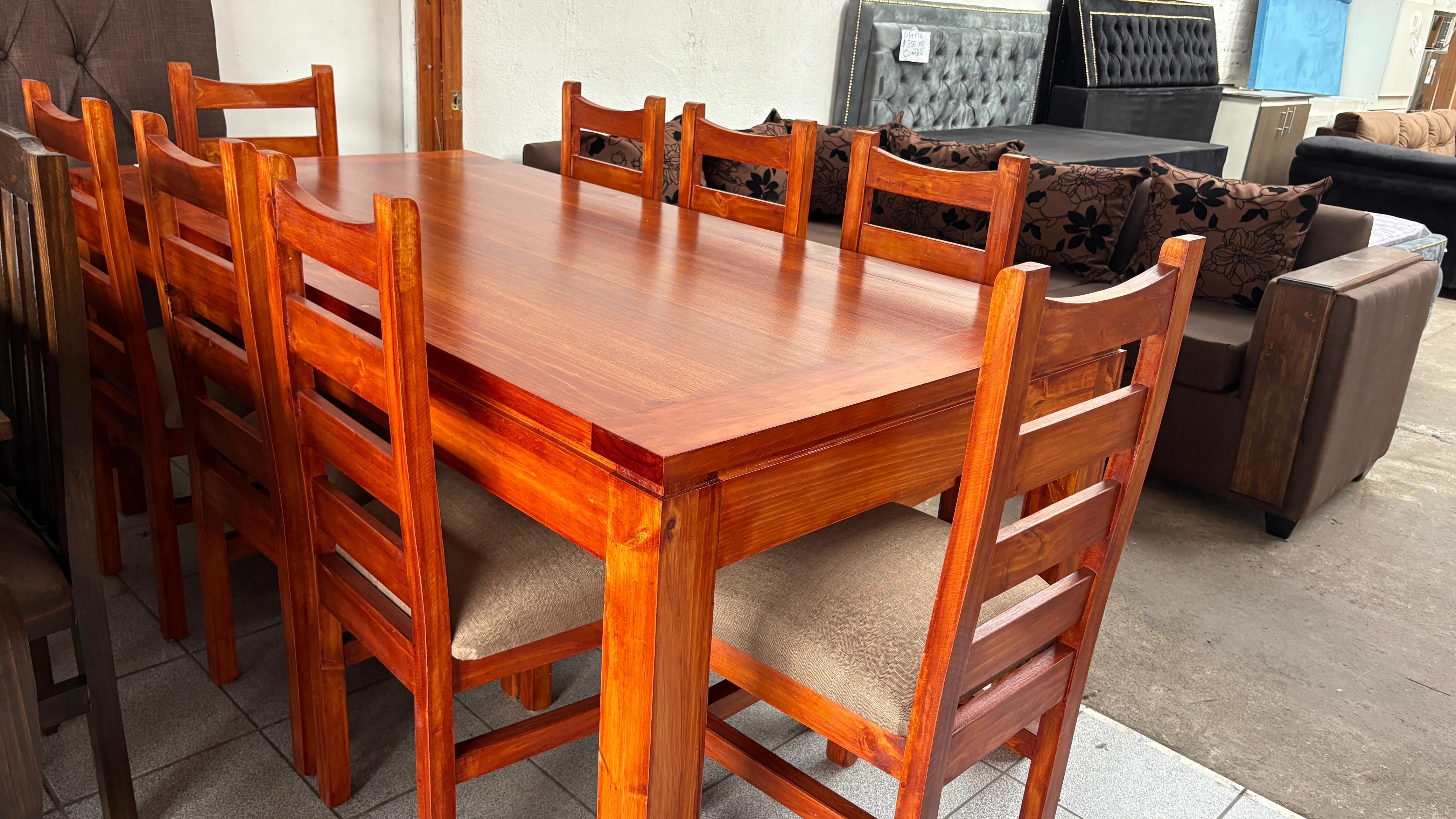 Comedor 8 sillas madera,placa - foto 6