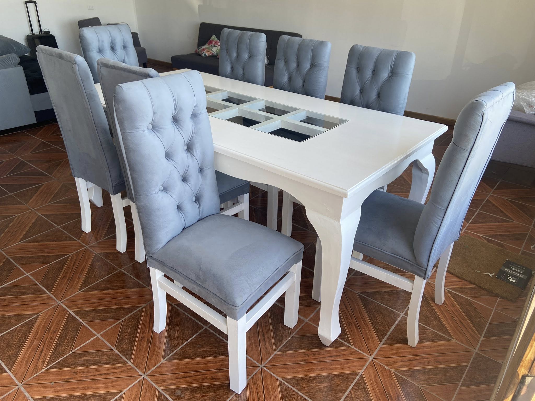 Comedor Capitoné Blanco